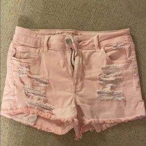 American eagle pink shorts